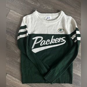 Women's Green Bay Packers Touch by Alyssa Milano Green/White Tailgate Sweater